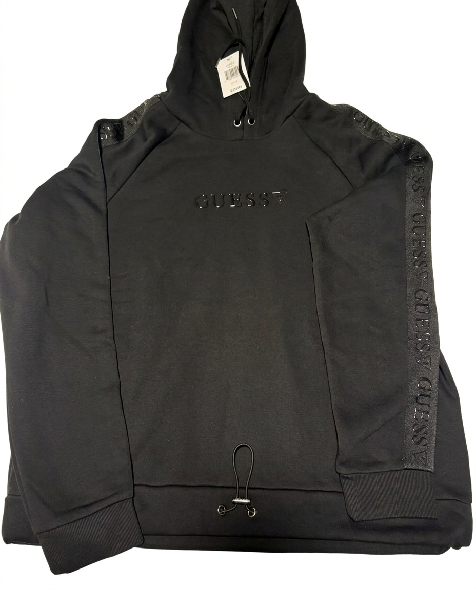 Polera Guess Negra con Capucha