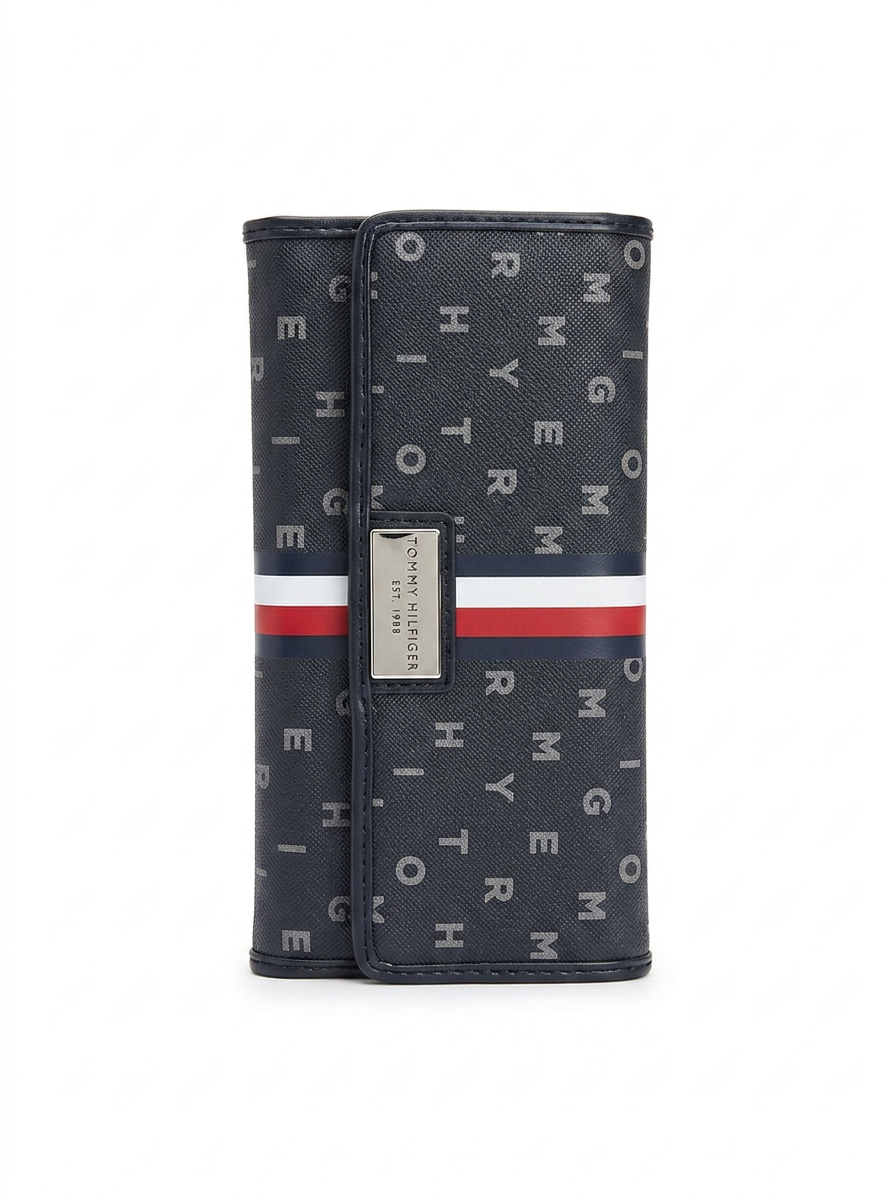 Tommy Hilfiger Billetera Monogram Navy Signature