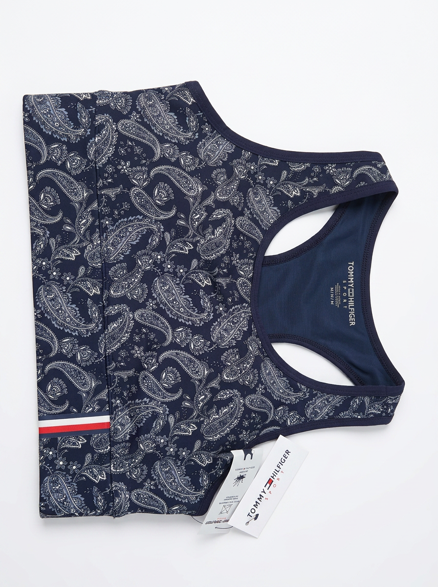 Tommy Hilfiger Sport Top Deportivo Paisley Navy