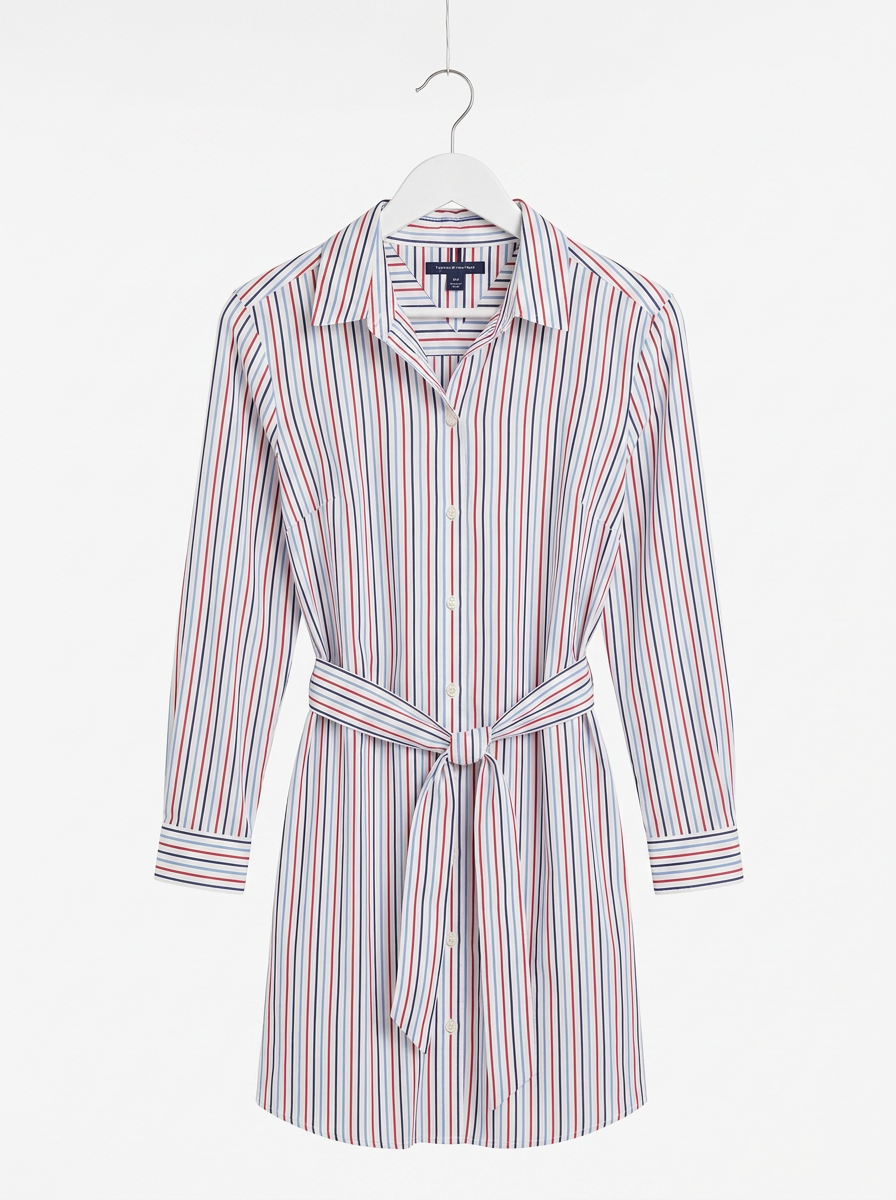Tommy Hilfiger Vestido Camisero a Rayas