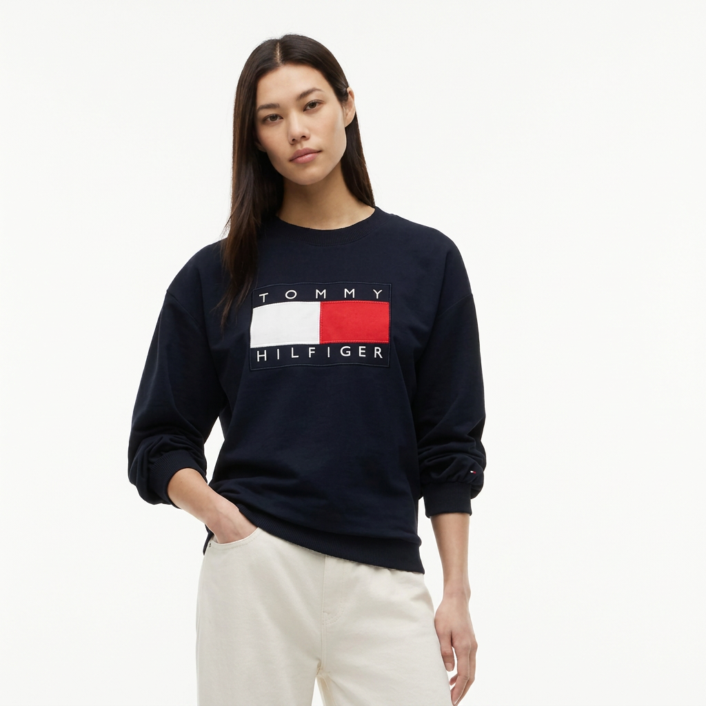 Tommy Hilfiger Buzo Navy Logo Bandera