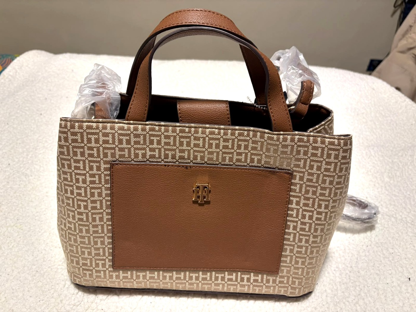 Bolso Tommy Hilfiger Tejido con Marrón