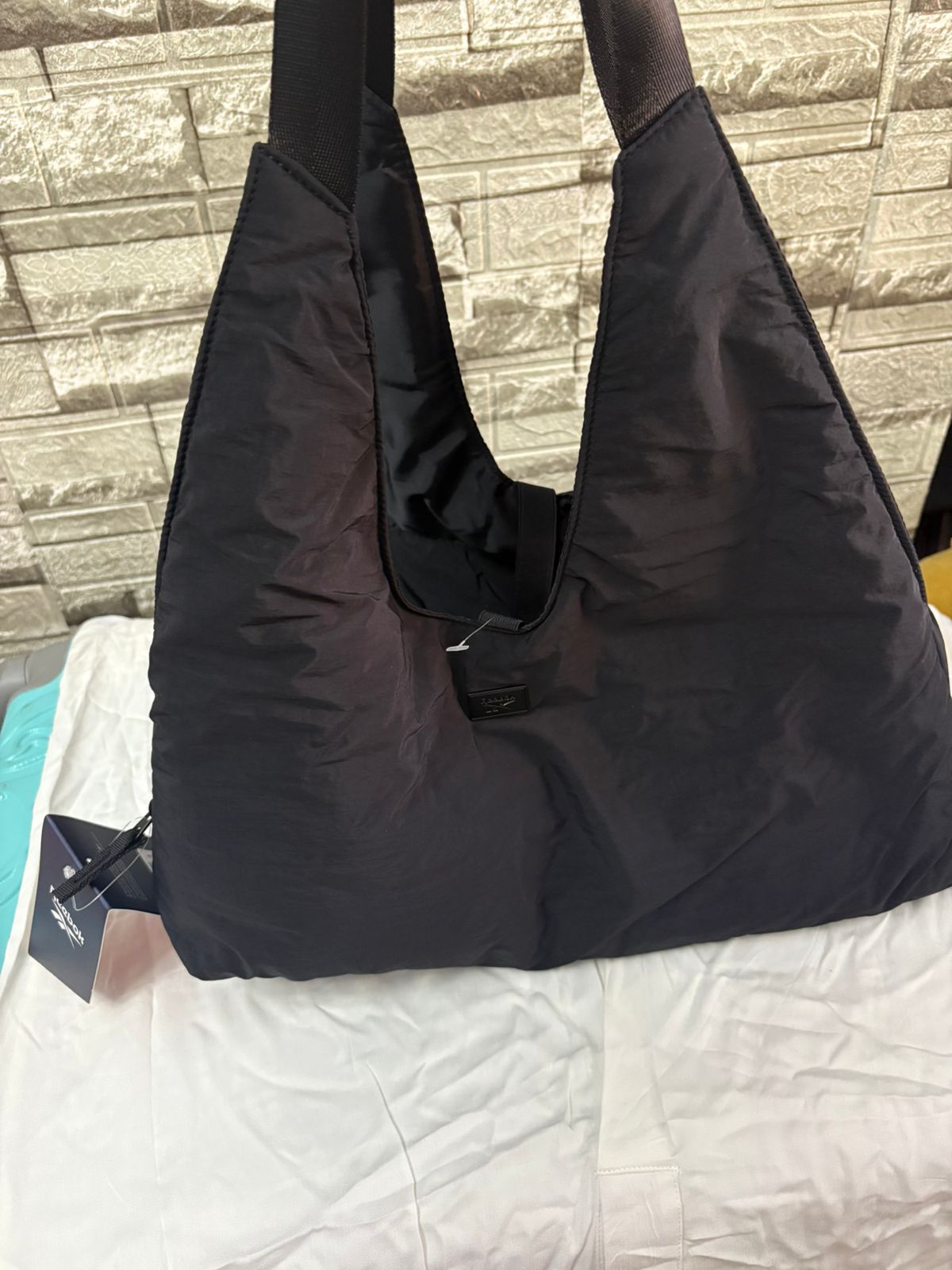 Reebok Nylon Hobo Tote Black