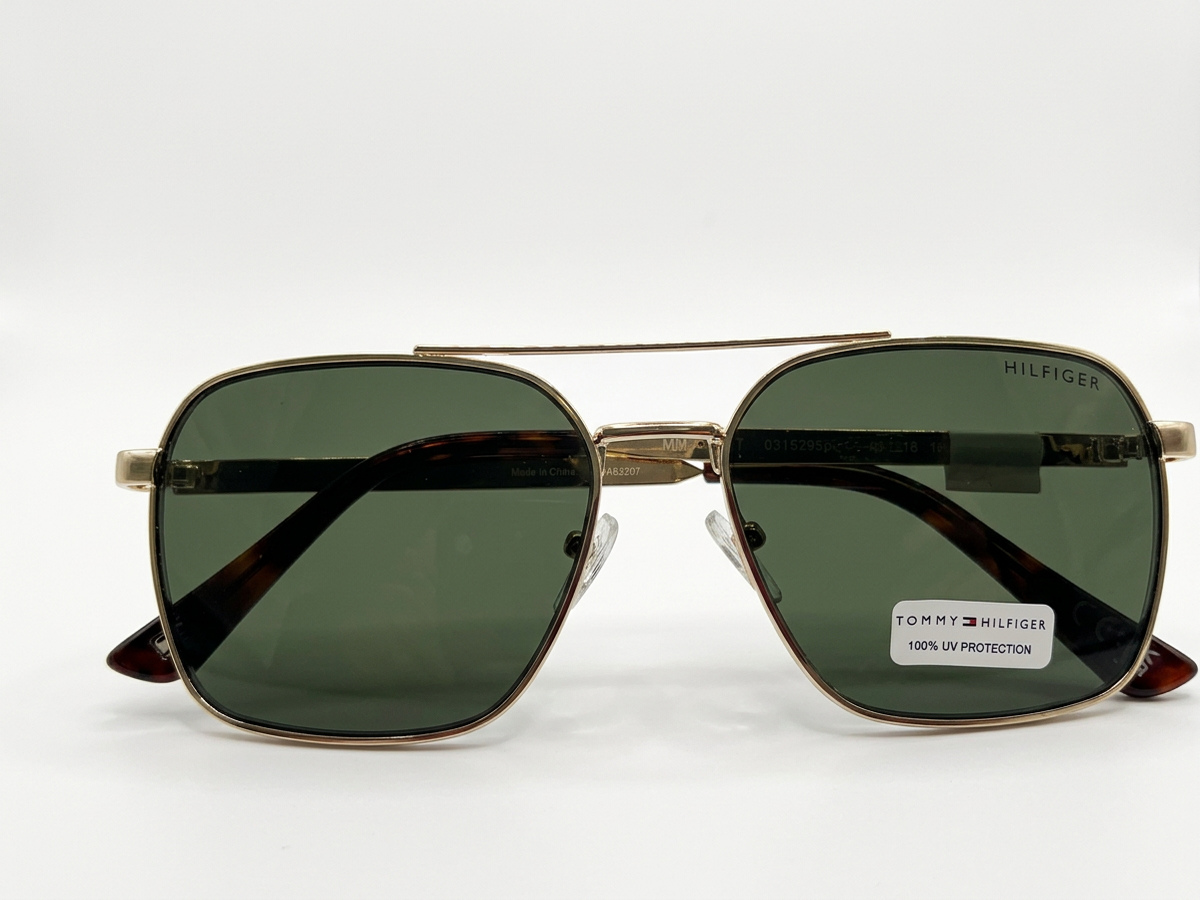 Tommy Hilfiger Aviador Dorado Lunas Verdes